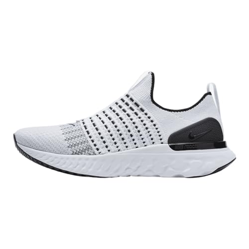 Nike React Phantom Run Fk 2 Uomo Scarpe, Vero bianco/bianco-nero-platino puro, 48.5 EU