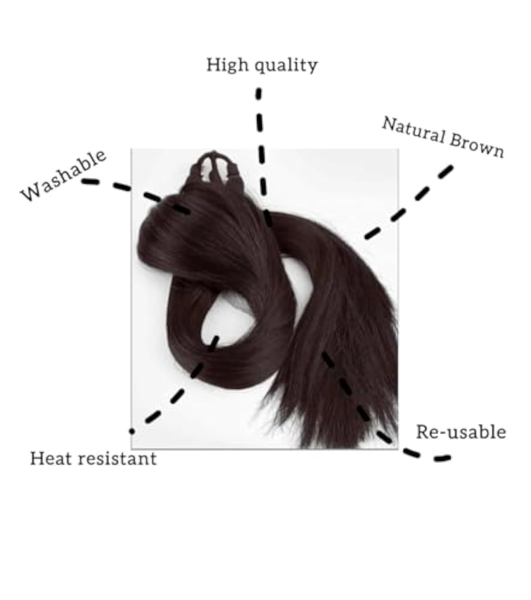 Brown Hair Braid, Synthetic Premium Product