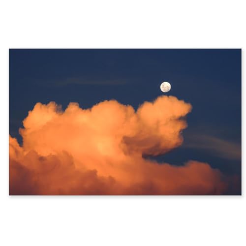 Toile ocean coucher de soleil 40x65cm tableau decoration pour chambre