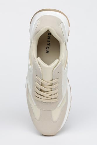 Image of SNITCH Men Casual Shoes | Synthetic Suede Upper & EVA Insole | Solid Pattern with Perforated Detailing | Lace-Up Closure for Customizable Fit | Lightweight Design for Walking & Semi-Formal Occasions