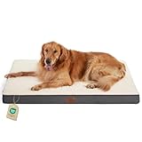 Bedsure XL Dog Beds Large Sized Dog -Orthopedic Flat Extra Large Pet Beds with Removable Washable Cover, Egg Crate Foam Mat, Suitable for Pet Up to 100 lbs