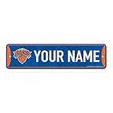 Rico Industries NBA Basketball New York Knicks Primary Personalized Metal Street Sign 4