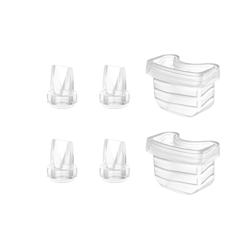 Image of TOVVILD Duckbill Valve Silicone Diaphragm 6pcs, Suitable for Mommed S21 Breast Pump, Compatiable with Missaa Mumgaroo S18/S19, Breast Pump Parts Replace Accessories
