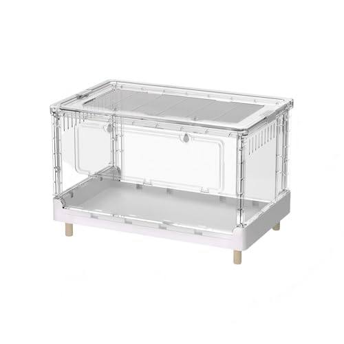 この大型で完全に透明な環境に優しいアクリル製ケージは、ハムスター、モルモット、フトアゴヒゲトカゲ、リス、ハリネズミ、カメレオン、イグアナなどの小動物に最適です。(70 x 43 x 34 cm / 70 x 43 x 39 cm)(70*43*39)