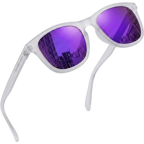 Image of grinderPUNCH Womens Polarized Sunglasses UV400 Protection Classic Retro Driving Sun Glasses Trendy Fashion Shades