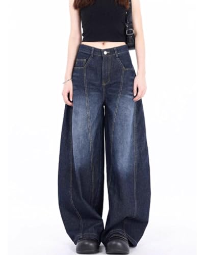 Baggy Jeans for Woman Men Loose Barrel Jeans High Rise Wide Leg Pants Casual Trendy Denim Pants2