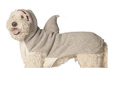 Chilly Dog Shark Hoodie Dog Sweater, Medium