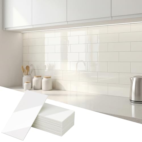 Yipscazo Polished Cream White Individual Tiles