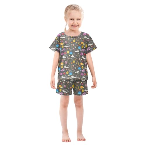 Cute Hedgehogs Pajama Set Pajamas Sleepwear Nightwear Loungewear Clothes Set B0404937