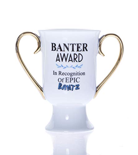 Boxer Gifts Banter Award Novelty Trophy Mug | Funny Secret Santa Gift for Friends and Colleagues