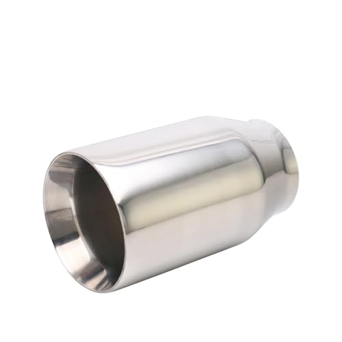Tuyau de queue modifié de 63mm 89mm et silencieux automatique en acier inoxydable argent