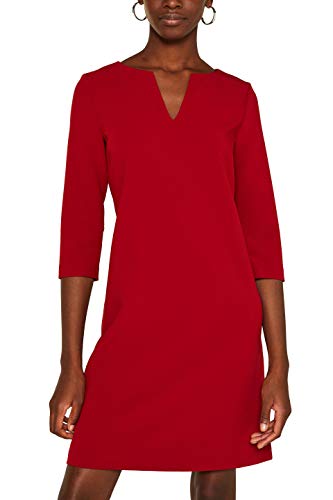 ESPRIT Collection 119EO1E033 Vestido, Rojo (Dark Red 610), 40 para Mujer