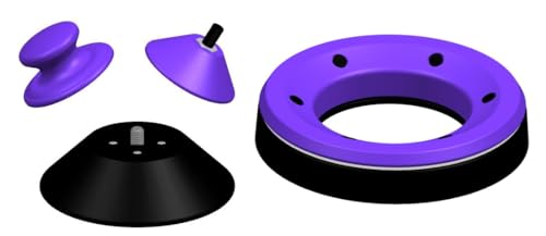 sPinbusterz Bowling Ball Complete Spinner Sander Kit Sand Polish Abralon (White)