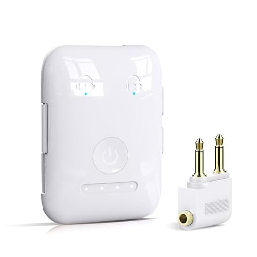 Premium Bluetooth 5.4 Transmitter, Airplane Bluetooth Adapter, Supports 2 AirPods/Headphones, Bluetooth Transmitter for TV, Airplane, Gym, with aptX Adaptive & Low Latency