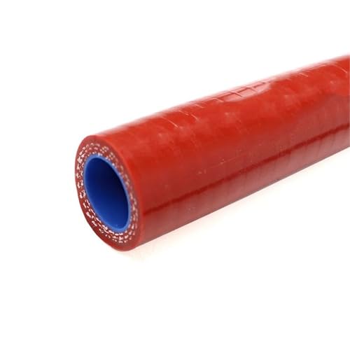 Manguito Turbo Manguera de refrigerante de silicona, 1 metro de longitud, diámetro interior del tubo del intercooler: 16 mm, color rojo, azul y negro. Líneas y mangueras de presión(Red)