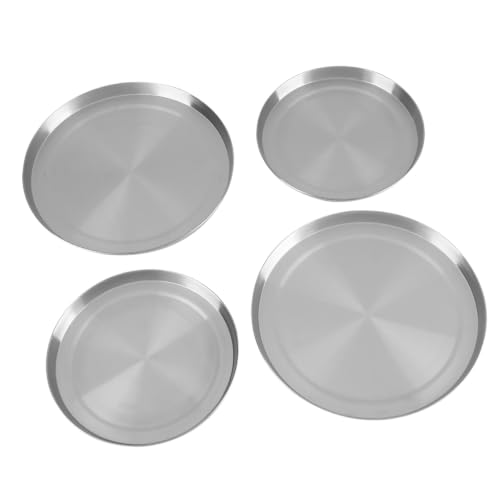 Estink Set di 4 Coperchi in Acciaio Inox per Fornelli, Protezione Argento | Protezione Argento, Accessorio per Cucina, Copertura Antiaderente