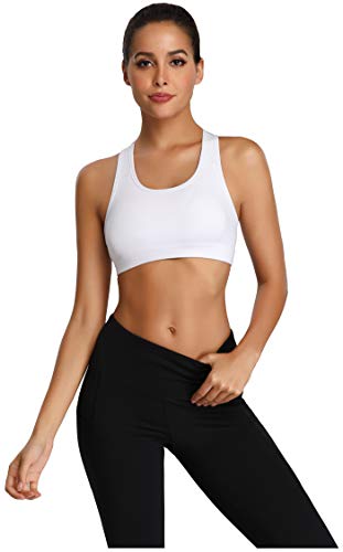 Image of Oalka Women's Racerback Sports Support Workout Running Bras | Oalka Women's Racerback Sports Support Workout Running Bras