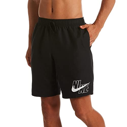 Nike Mens Essential Logo Swim Shorts L Black3