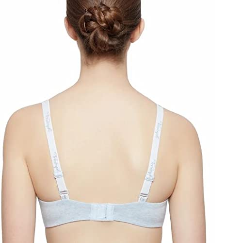 Image of Triumph Comfort Cotton T-Shirt Bra for Women |Padded Non Wired Wireless Lingerie Soft Melange Everyday Invisible Seamless Bra Full Coverage Comfort 161 P Breathable Support for Women Pack of 1