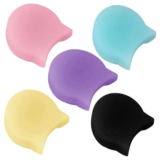 HIAKDOFT 5 piezas Protector de Pulgar para Clarinete y Oboe Silicona Suave Almohadillas de Apoyo para Dedos Cojines de Colores Cómodos y Fáciles de Instalar