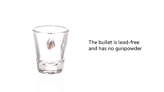 BenShot Shot Glass with Real .308 Bullet - 2oz | Made in the USA