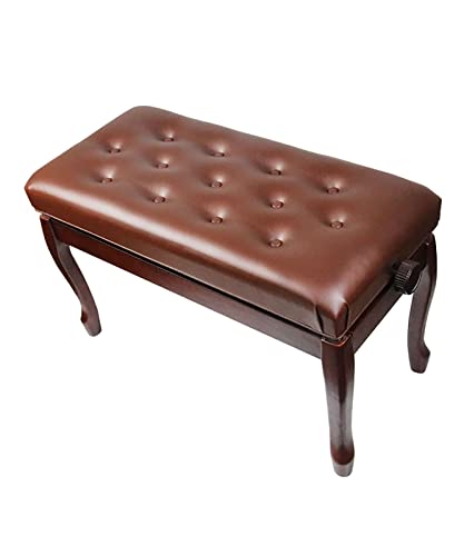 TEmkin Banc de Piano de Luxe, Tabouret de Piano en Cuir avec Construction en Bois Massif, Banc de Clavier, Tabouret de vanité, 76 x 35 x 49 cm, Marron - Les Beatles, Paul McCartney, John Lennon, RIngo Starr, George Harrison TEmkin Banc de Piano de Luxe, Tabouret de Piano en Cuir avec Construction en Bois Massif, Banc de Clavier, Tabouret de vanité, 76 x 35 x 49 cm, Marron