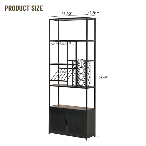 Soporte industrial para botellas de vino de 82.7 pulgadas miniatura 5