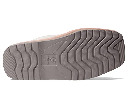 Image of ARIAT Women's Jackie Square Toe Warm Soft Genuine Suede Leather Indoor Outdoor Slippers with Plush Collar