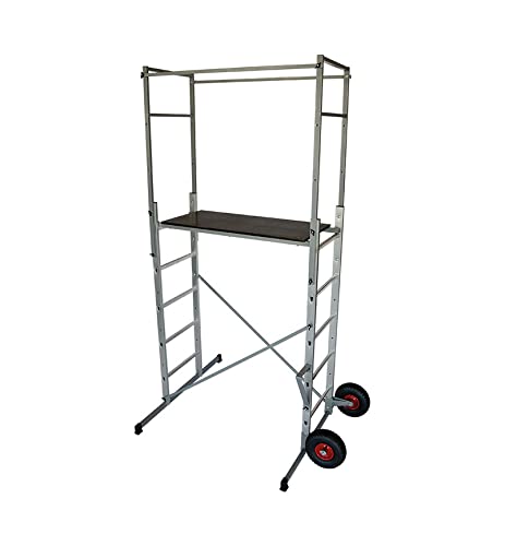 Echafaudage roulant de jardin tout-terrain 1,5m/3,5m en aluminium Selekta H350