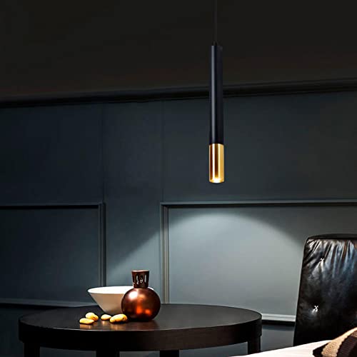 Klkrzjwy Creative Cylindrical Modern Hanging Light Cafe Aluminum Ceiling Pendant Lamp Restaurant Office Drop Light Bedside Simple Led Pendant Light Surface Mounted Long Tube Pendant Lighting Fixture #TOP3
