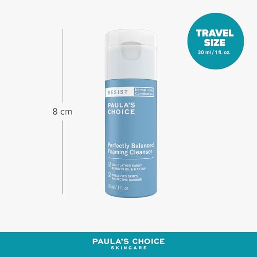 Paula's Choice RESIST Anti Aging Foaming Gesichtsreiniger - Cremig Reiniger Bekämpft Unreine Haut & Mitesser - Entferner mit Hyaluronsäure - Akne Empfindliche Haut, Mischhaut bis Fettige Haut - 30 ml