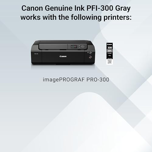 Canon PFI-300 Lucia Pro Ink, Grey, Compatible with imagePROGRAF PRO-300 Printer, Standard (4200C002)