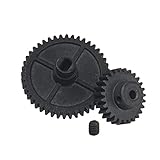 ShareGoo Metal 44T Diff Gear Reduction Gear & 27T Motor Gear Pinion Gears Set Compatible with WLtoys 144001 1/14 RC Car Truck
