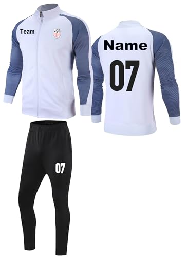 TOMIYO Custom Track Jackets and Pant Personalized Tracksuit Soccer Jersey with Team Name Number for Men Women Boy