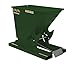 Vestil Steel Light Duty Self Dumping Hopper 1/3 Cubic Yard 2000 Lb. Capacity Hunter Green