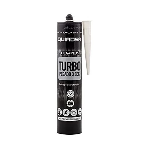 Quiadsa FIJA + PLUS. TURBO, pegado y sujeción inmediata en 3 segundos. Cover