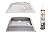 SCT RV Skylight Bundle - Clear Outer Dome 14" x 22", Flange 17" x 25" and Inner Dome with Window 14" x 22" + Dicor 501LSW-1 Lap Sealant