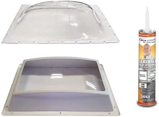 Straight Creek Trading SCT RV Skylight Bundle - Clear Outer Dome 14