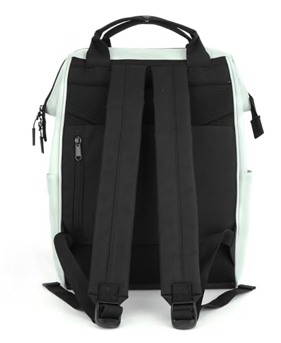 himawari 14.9 inch Women's Laptop Backpack, Large Capacity College Schoolbag, Waterproof Travel Bag for Men & Women-0403-01#Green Bamboo