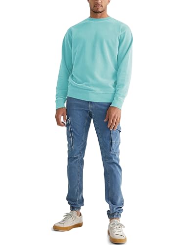 Sleepdown Men's Crewneck Sweatshirt, Soft Midweight Long Sleeve Fleece Sweatshirt for Men, Basic Pullover Mens Sweatshirt2