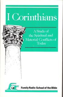 Paperback 1 Corinthians: A Study of the spiritual and Material Conflicts of Today Book