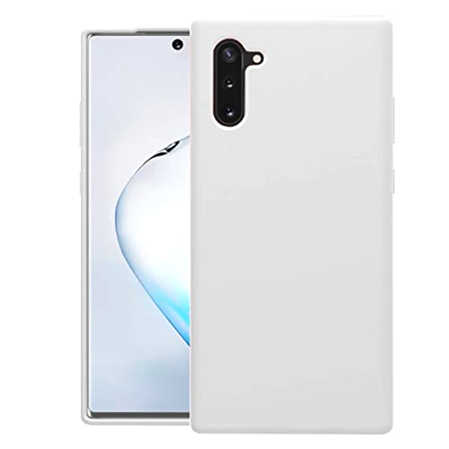 Image of LIRAMARK Liquid Silicone Soft Back Cover Case for Samsung Galaxy Note 10 (White)