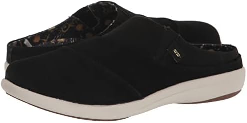 REVITALIGN Women's Siesta Nuevo Suede Mule, Black, 7 Wide | Image 6