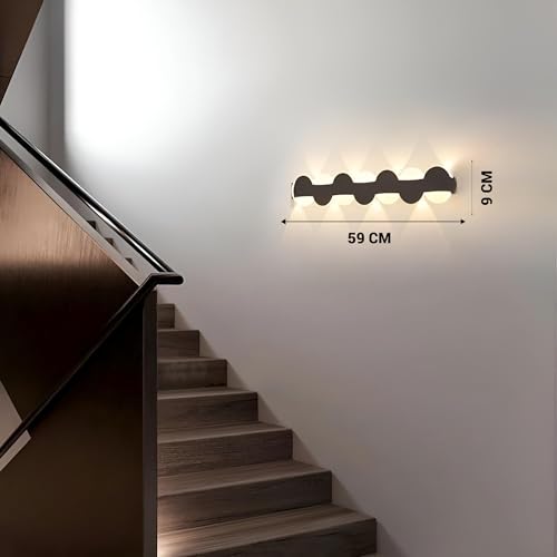 Image of FILLISKA Led Wall Highlighter Light, 3-in-1 Colour Changing, Luxurious Wall Decor (18 Watt Black&White-B1274)