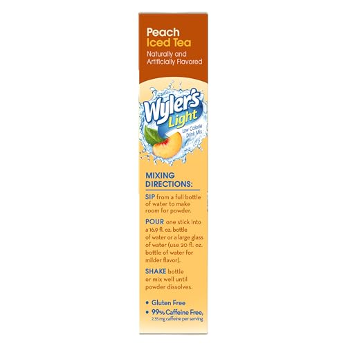 Wyler'S Light 77S-1458 Singles To Go Powder Packets, Water Drink Mix, Peach Iced Tea thumb #3