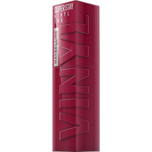 Maybelline New York Superstay Vinyl Ink, Pintalabios Efecto Vinilo, Vinilo Fijo, Larga Duración, Tono 30 Unrivaled