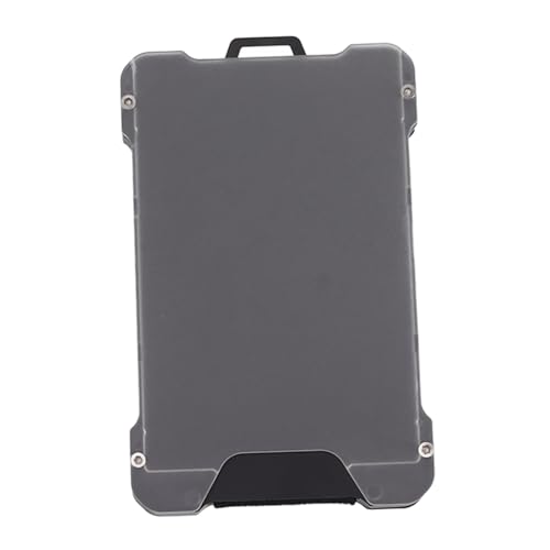 Badge Holder Wallet, Transparent Badge Card Pocket Anti Demagnetization Aluminum Alloy Card ID Credit Holder (Black)