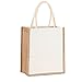 DFGHJK Borsa per la Spesa Riutilizzabile in Tela di Iuta con Manico Robusto Borsa per Organizer da Spiaggia da Viaggio Casual di Grande capacità da Donna (Color : D)