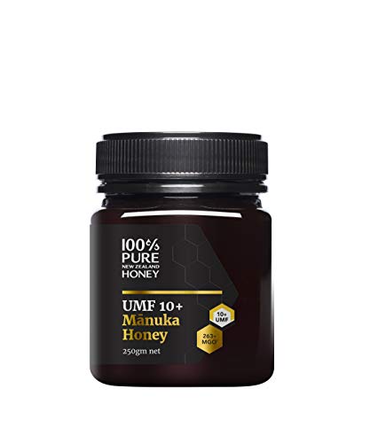 100% Pure Manuka Honey New Zealand UMF 10+ & MGO 263+ Certified | Award Winning NZ Raw Honey Premium Grade 250g (UMF 10+)