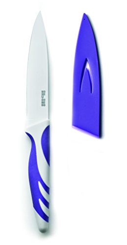 IBILI 727608 -P Cuchillo de Cocina Antiadherente Acero Inoxidable Morado 8,5 cm